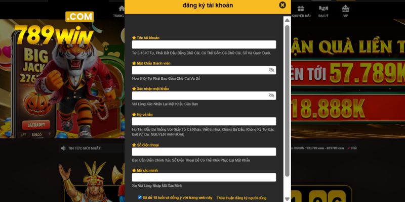 Hướng dẫn cá cược tại 789WIN chi tiết dành cho tân thủ Quy trình đăng ký tại nhà cái 789WIN