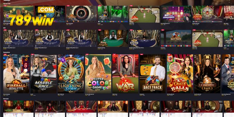 Người chơi lựa chọn sản phẩm Live casino 789WIN yêu thích để cá cược