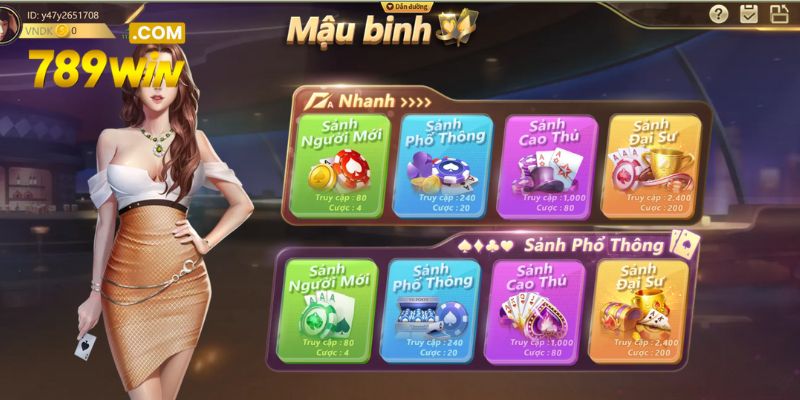 Trò chơi bài Mậu Binh tại nhà cái 789WIN