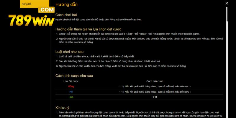 Tìm hiểu luật chơi và các cửa cược cụ thể